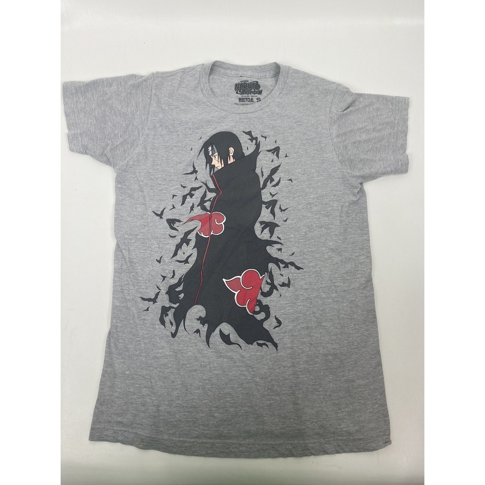 Naruto Shippuden Itachi‎ Uchiha Tee Men's S T-Shirt Crows Vintage 2002